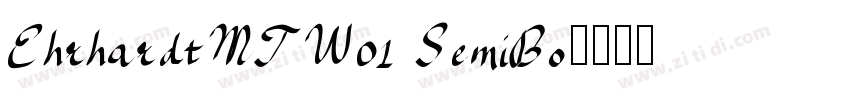 EhrhardtMTW01 SemiBo字体转换
